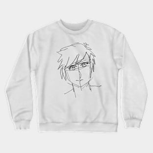 Anime Guy Sketch Crewneck Sweatshirt